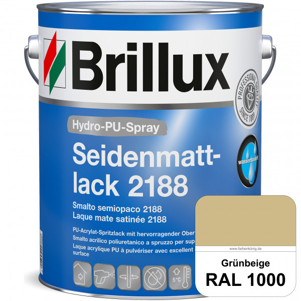 Hydro-PU-Spray Seidenmattlack 2188 (RAL 1000 Grünbeige) hochwertiger Lack speziell für das XVLP-Spri