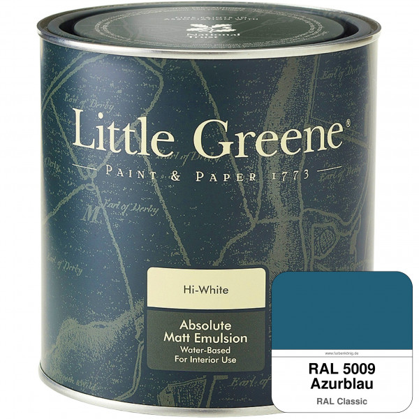 Absolute Matt Emulsion - Sample Pot 250 ml (RAL 5009 Azurblau)