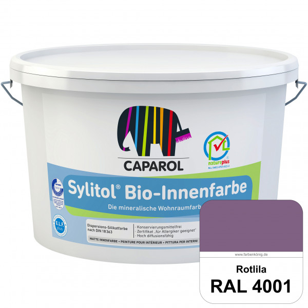 Sylitol® Bio-Innenfarbe (RAL 4001 Rotlila) Innenfarbe auf Silikatbasis  für Allergiker
