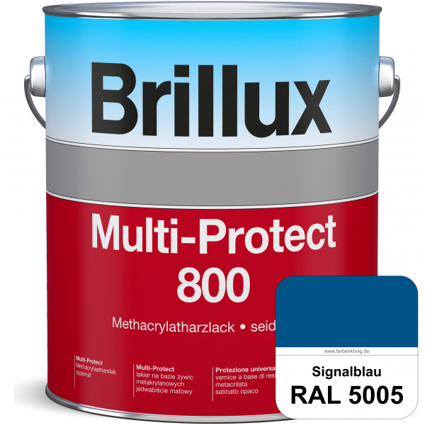 Multi-Protect 800 (RAL 5005 Signalblau) seidenmatter, hoch wetterbeständiger Methacrylatharzlack, fü