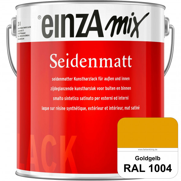 einzA Seidenmatt (RAL 1004 Goldgelb) Lösemittelhaltiger Seidenmattlack