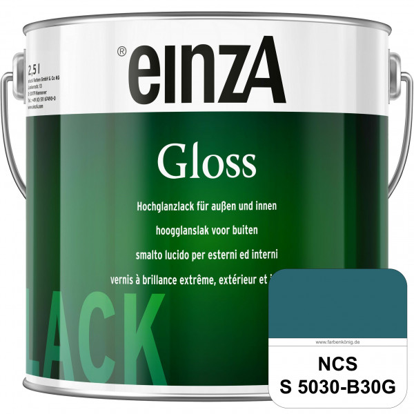 einzA Gloss (NCS S 5030-B30G) Hochwertiger Alkydharzlack in Premium-Qualität, hochglänzend.