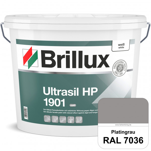 Ultrasil HP 1901 Silikat-Fassadenfarbe (RAL 7036 Platingrau) Sol-Silikat-Fassadenfarbe ohne Biozidzu