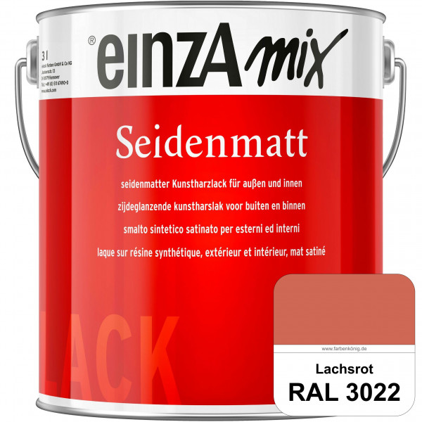 einzA Seidenmatt (RAL 3022 Lachsrot) Lösemittelhaltiger Seidenmattlack