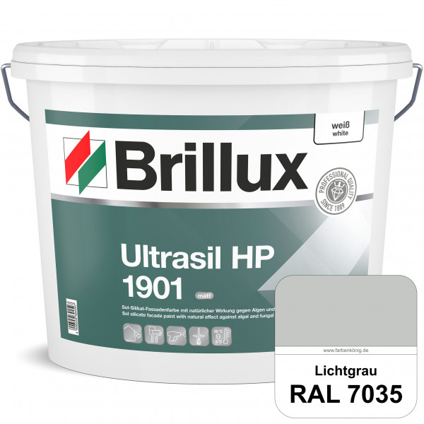 Ultrasil HP 1901 Silikat-Fassadenfarbe (RAL 7035 Lichtgrau) Sol-Silikat-Fassadenfarbe ohne Biozidzus
