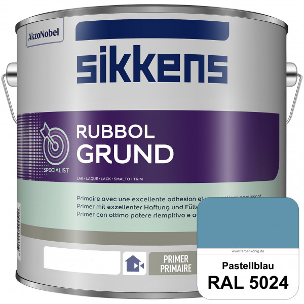 Rubbol Grund (RAL 5024 Pastellblau) Seidenmatte Grund- und Zwischenbeschichtung auf Kunstharzbasis (