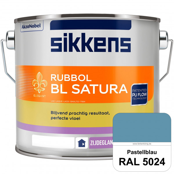 Rubbol BL Satura (RAL 5024 Pastellblau) seidenglänzender PU-Lack (wasserbasiert) innen & außen