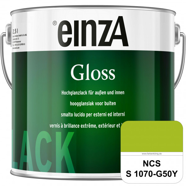 einzA Gloss (NCS S 1070-G50Y) Hochwertiger Alkydharzlack in Premium-Qualität, hochglänzend.