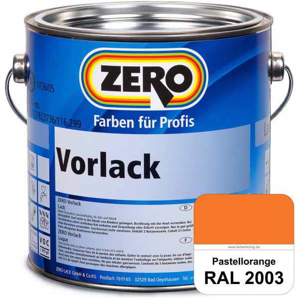 Vorlack (RAL 2003 Pastellorange)