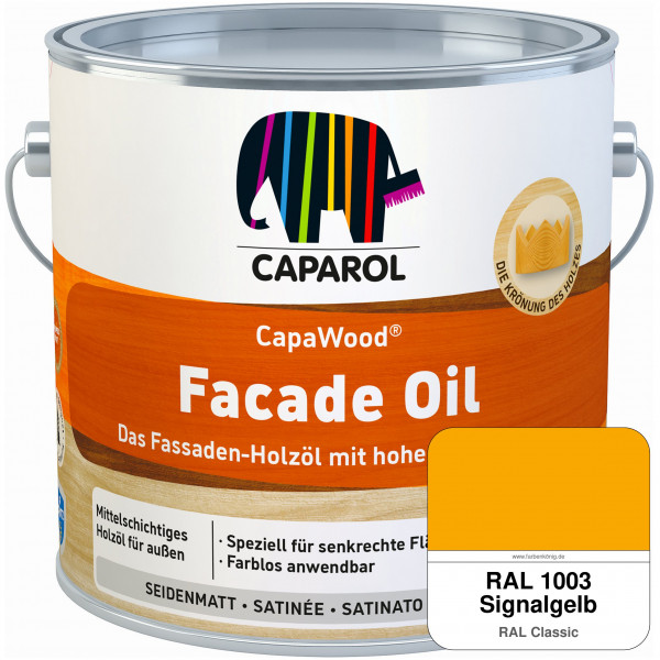 CapaWood® Facade Oil (RAL 1003 Signalgelb)