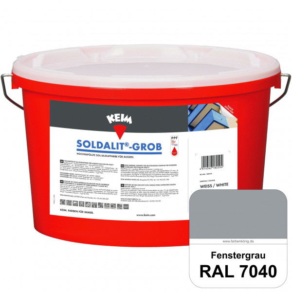 KEIM Soldalit®-Grob (RAL 7040 Fenstergrau)