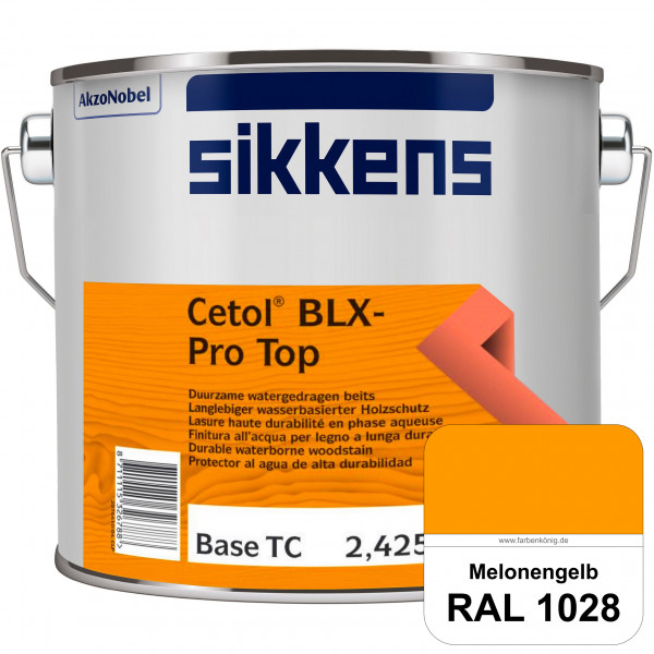 Cetol BLX-Pro Top (RAL 1028 Melonengelb) Seidenglänzende & wasserdampfdurchlässige Dickschichtlasur
