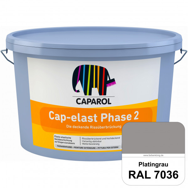 Cap-elast Phase 2 (RAL 7036 Platingrau) Sanierung gerissener Putzfassaden und Betonflächen