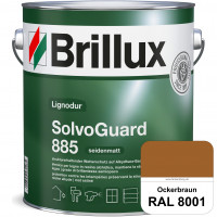 SolvoGuard 885 (RAL 8001 Ockerbraun) deckende oder lasierende seidenmatte Alkydharz-Holzfarbe für au