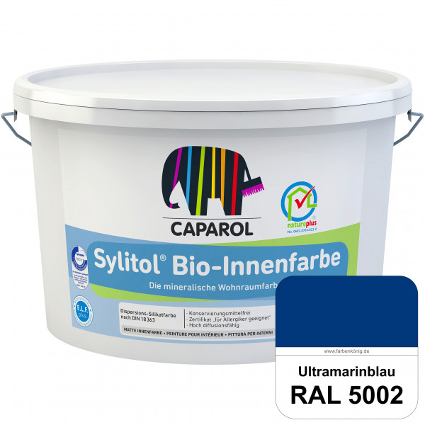 Sylitol® Bio-Innenfarbe (RAL 5002 Ultramarinblau) Innenfarbe auf Silikatbasis  für Allergiker