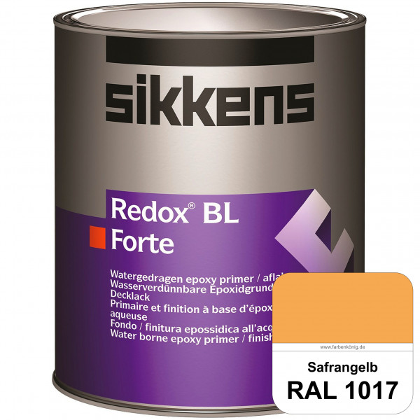 Redox BL Forte (RAL 1017 Safrangelb) seidenmatte & wasserbasierte 2-K-Epoxidharzlack (innen)