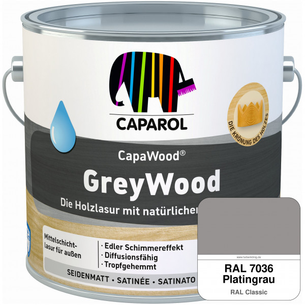CapaWood® GreyWood (RAL 7036 Platingrau) - ersetzt Capadur GreyWood