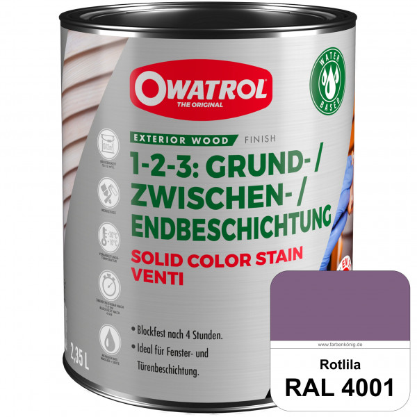 SOLID COLOR STAIN VENTI (RAL 4001 Rotlila)
