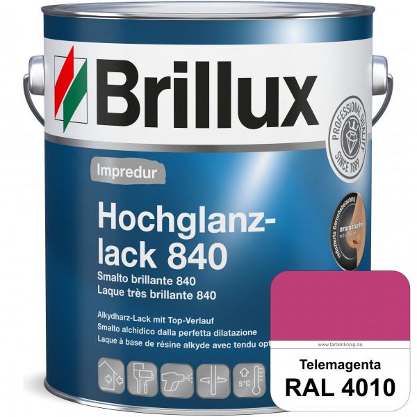 Impredur Hochglanzlack 840 (RAL 4010 Telemagenta) für Holz- und Metallflächen (löselmittelhaltig) in