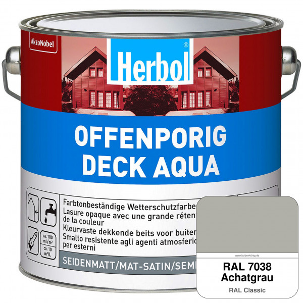 Offenporig-Deck Aqua (RAL 7038 Achatgrau)