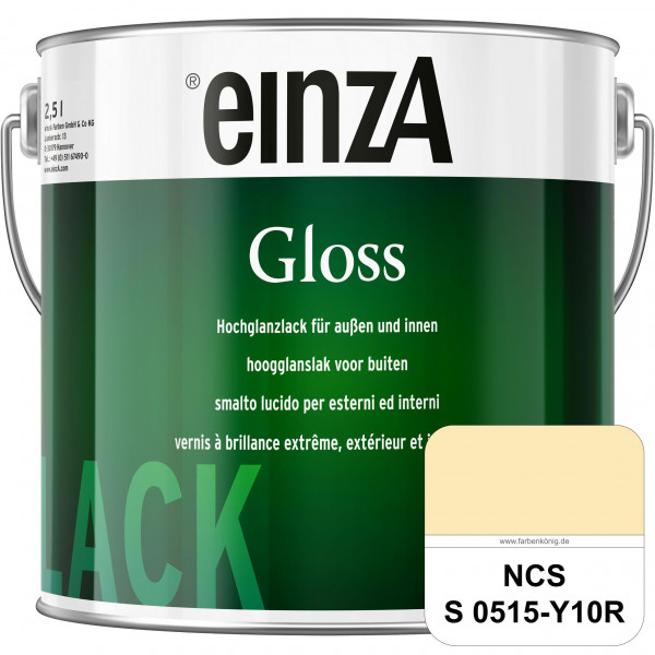 einzA Gloss (NCS S 0515-Y10R) Hochwertiger Alkydharzlack in Premium-Qualität, hochglänzend.