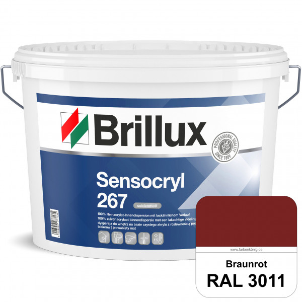 Sensocryl ELF 267 (RAL 3011 Braunrot) seidenmatt hochwertige Reinacrylat-Innendispersion für Artzpra