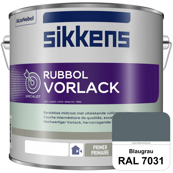 Rubbol Vorlack (RAL 7031 Blaugrau) Aromatenfreier Vorlack der Spitzenklasse (außen & innen)