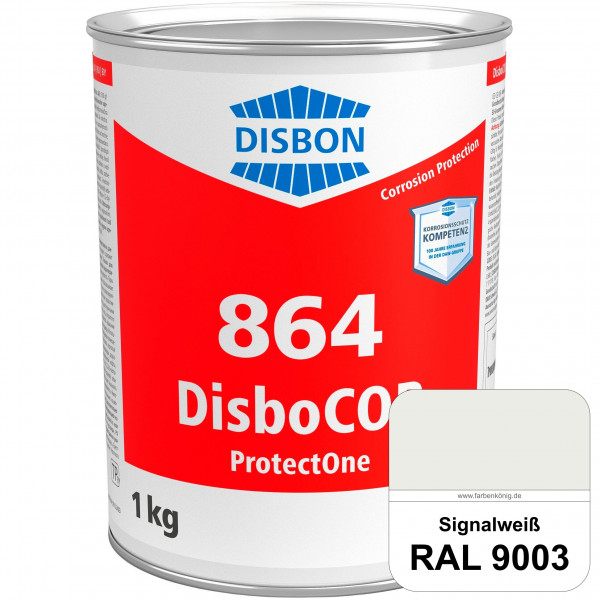 DisboCOR 864 ProtectOne (RAL 9003 Signalweiß) 1-Topf-geeignete Korrosionsschutz für alle metallisch