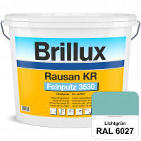 Rausan KR Feinputz 3530 (RAL 6027 Lichtgrün) organisch gebundener & verarbeitungsfertiger Glattputz 
