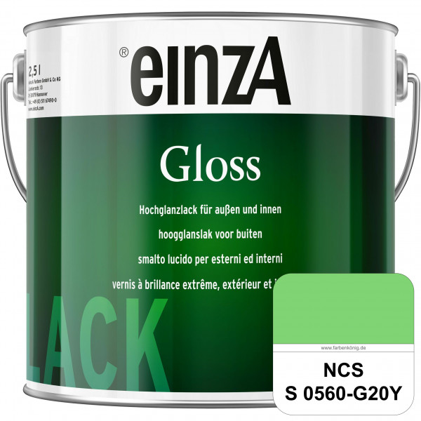 einzA Gloss (NCS S 0560-G20Y) Hochwertiger Alkydharzlack in Premium-Qualität, hochglänzend.