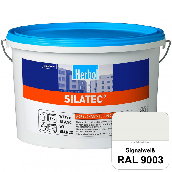 Silatec (RAL 9003 Signalweiß) Acrylatverstärkte, füllende Siliconharz-Fassadenfarbe