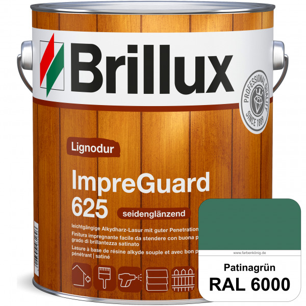ImpraGuard 625 (RAL 6000 Patinagrün) imprägnierende Lasur (lösemittelhaltig) für allen Laub- und Nad