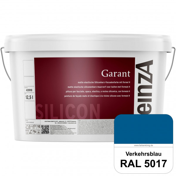 einzA Garant (RAL 5017 Verkehrsblau) elastische Siliconharz-Fassadenfarbe