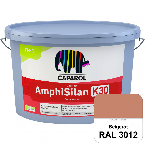 Capatect AmphiSilan Fassadenputz K30 (RAL 3012 Beigerot) Spezielle Innenfarbe für die rationelle Bes
