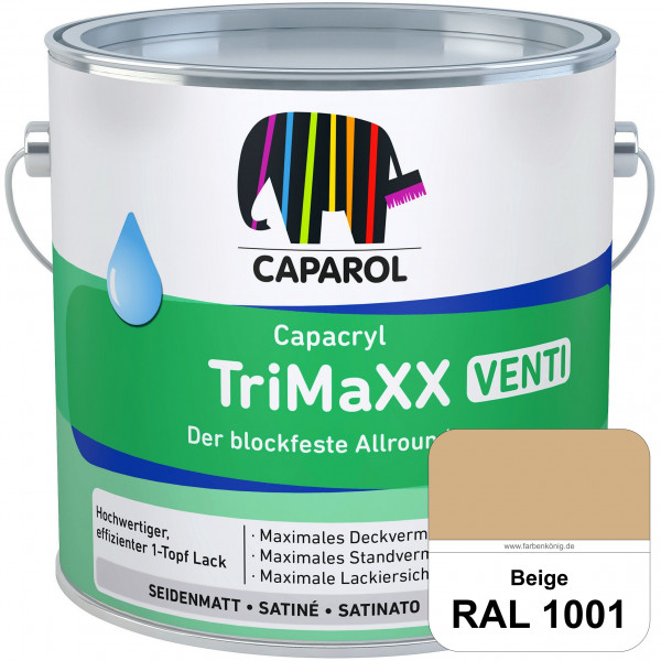 Capacryl TriMaXX Venti (RAL 1001 Beige) Der blockfeste Allrounder für Fenster & Türen
