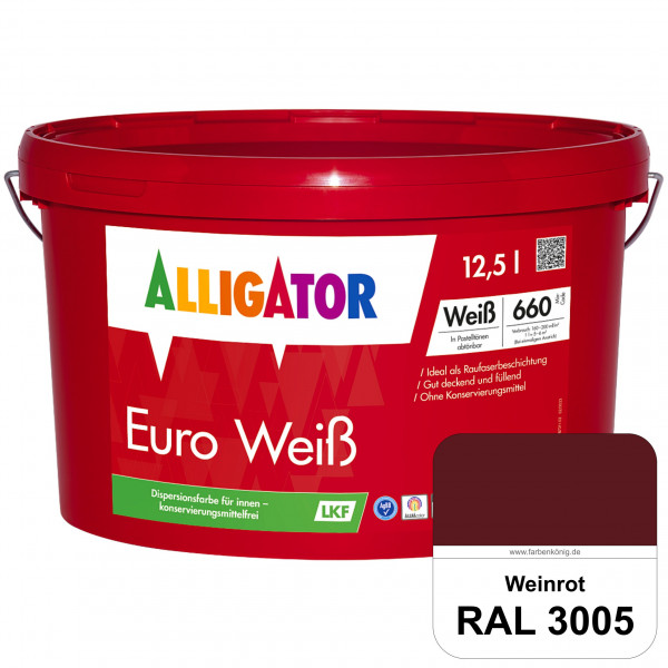 Euro Weiß LKF (RAL 3005 Weinrot)