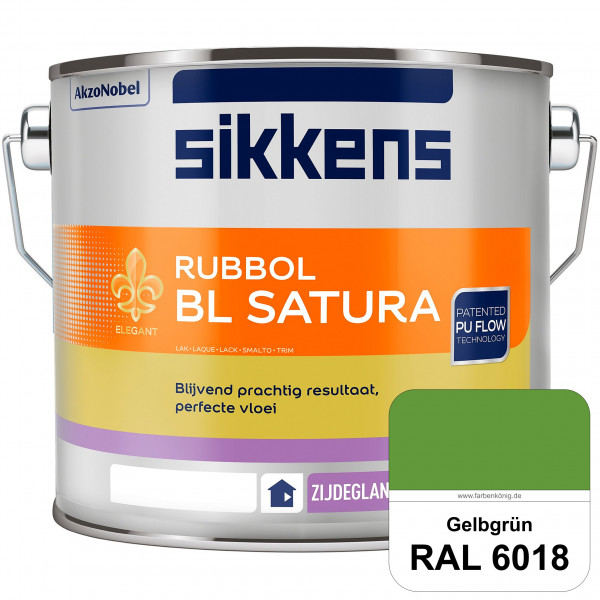 Rubbol BL Satura (RAL 6018 Gelbgrün) seidenglänzender PU-Lack (wasserbasiert) innen & außen