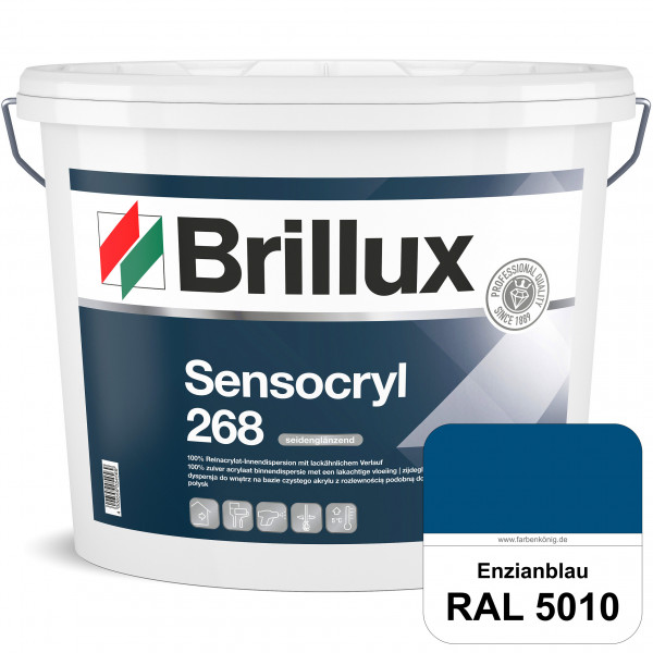 Sensocryl ELF 268 (RAL 5010 Enzianblau) hochwertige seidenglänzende & strapazierfähige Reinacrylat-I