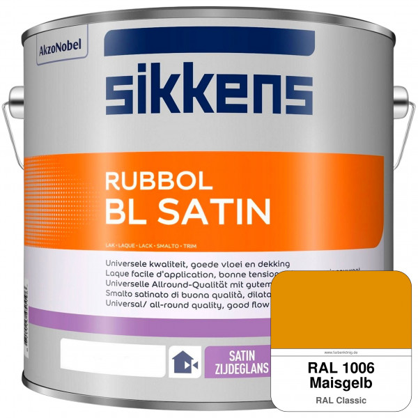 Rubbol BL Satin (RAL 1006 Maisgelb) hochelastischer & seidenglänzender Lack (wasserbasiert) innen &