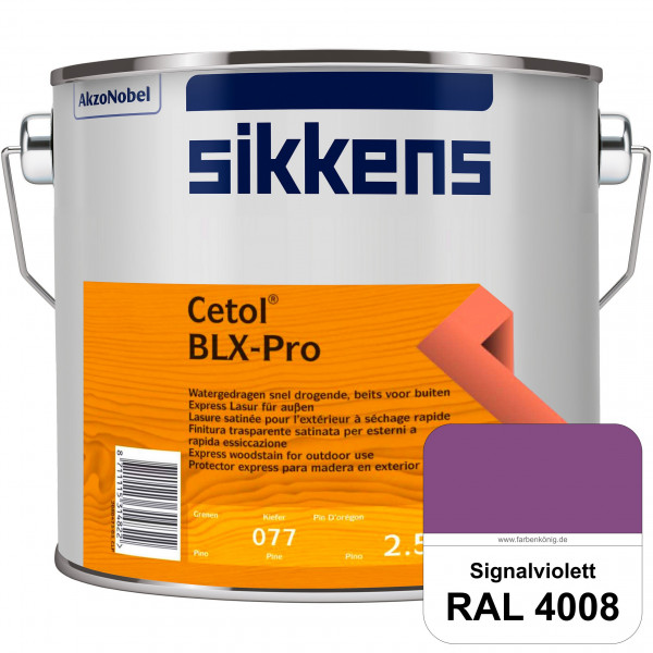 Cetol BLX-Pro (RAL 4008 Signalviolett) Express Lasur für die Beschichtung von Holzoberflächen (außen