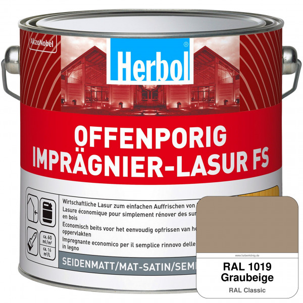 Offenporig Imprägnier-Lasur FS (RAL 1019 Graubeige)