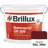 Betonacryl OS 859 (RAL 3004 Purpurrot) Wetterbeständige Schutzbeschichtung für Betonflächen (Außen)