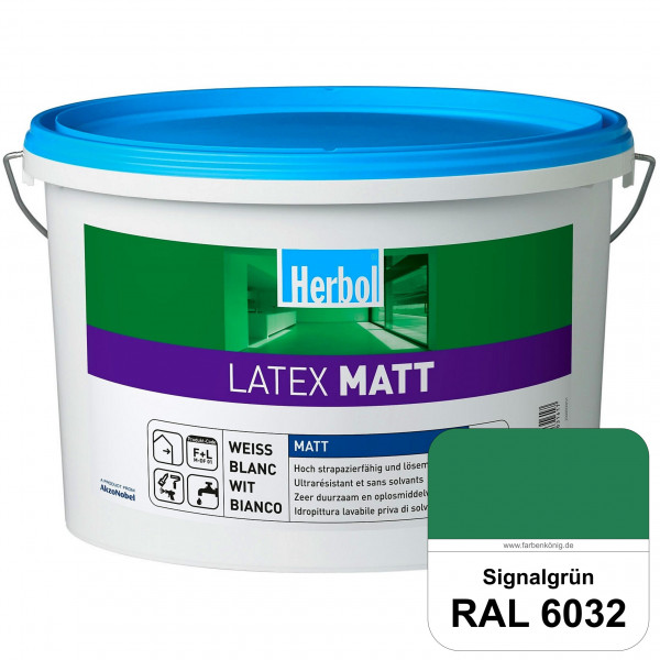 Latex Matt (RAL 6032 Signalgrün) Matte Latexfarbe mit hoher Strapazierfähigkeit