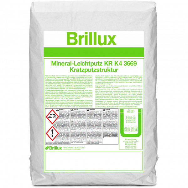 Mineral-Leichtputz KR K4 3669 (Weiß)