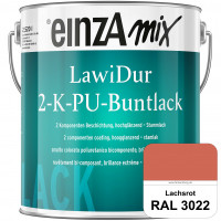 einzA LawiDur 2-K-PU-Buntlack - Hochglanz (RAL 3022 Lachsrot)
