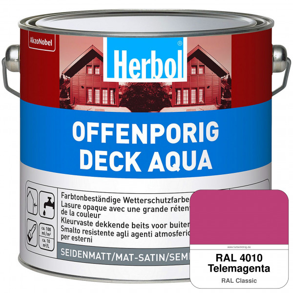 Offenporig-Deck Aqua (RAL 4010 Telemagenta)