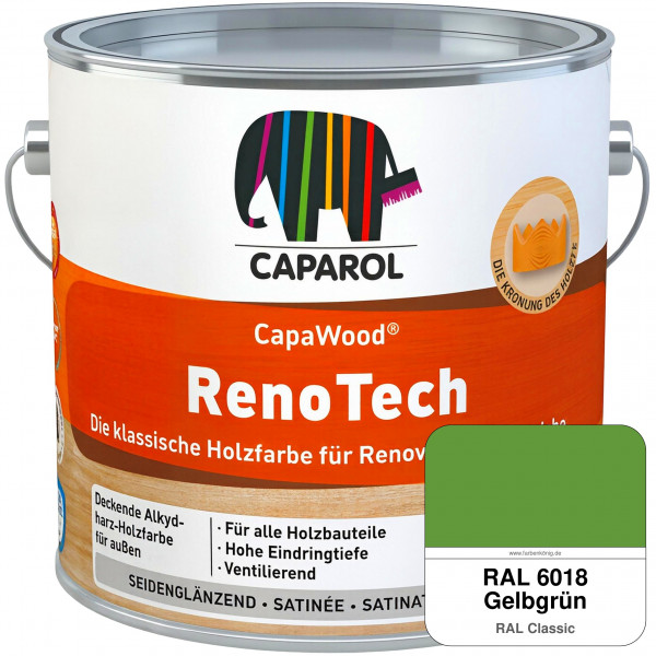 CapaWood® RenoTech (RAL 6018 Gelbgrün) - ersetzt Capadur RenoTech