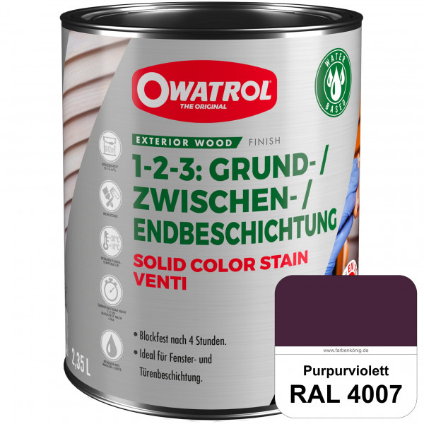 SOLID COLOR STAIN VENTI (RAL 4007 Purpurviolett)