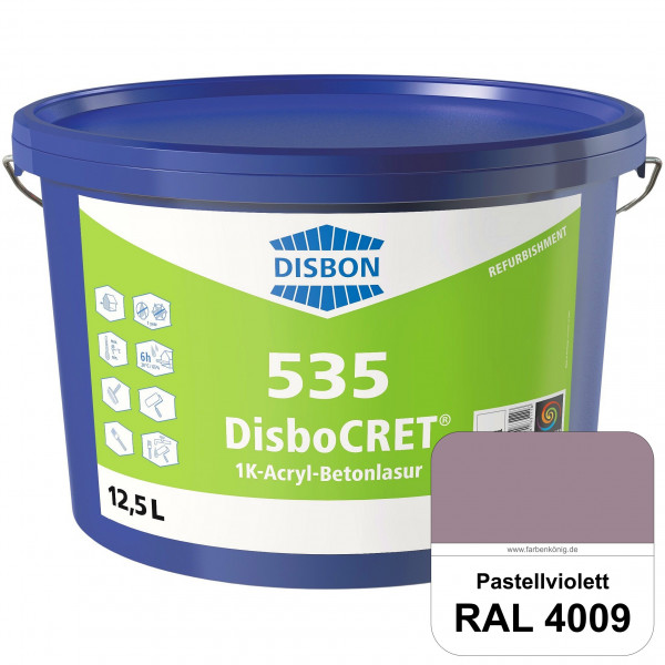 DisboCRET 535 1K-Acryl-Betonlasur (RAL 4009 Pastellviolett) Schutzbeschichtung für Beton im Außenber