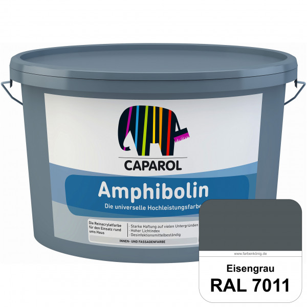 Amphibolin (RAL 7011 Eisengrau) Universalfarbe auf Reinacrylbasis innen & außen